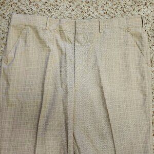 men's vintage pants sz 46 1970s tan new old stock